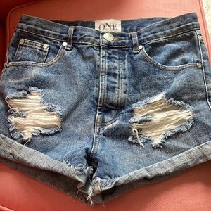 One teaspoon denim shorts